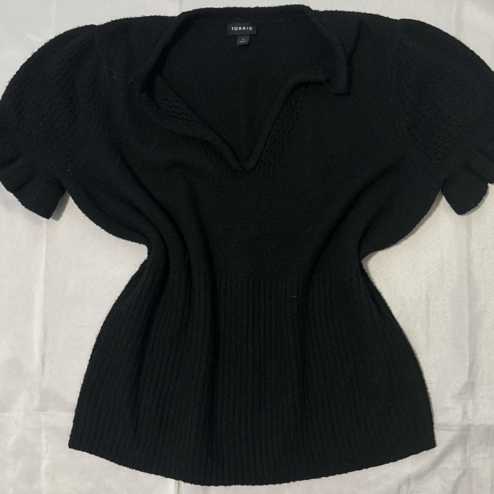 NWOT TORRID SHORT SLEEVE SWEATER TOP